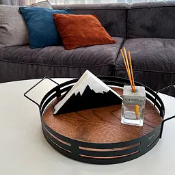 Серветниця металева Nice & Cozy Everest L для серветок 16,5х16,5 см чорна - мініатюра 4