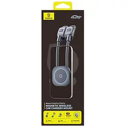 Автотримач з БЗП Baseus PrimeTrip C03s Pro Magnetic Wireless Charging (C0013B) Cosmic Black - мініатюра 2