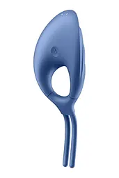 Ерекційне віброкільце-ласо Satisfyer Swordsman Blue, міцна фіксація, 10 режимів, потужний мотор - мініатюра 2