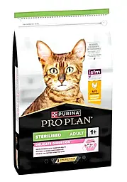 Сухий корм для стерилізованих котів з чутливим травленням Purina Pro Plan Sterilised Delicate 1,5кг - курка
