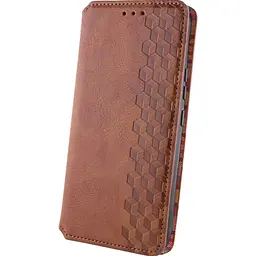 Чохол-книжка Rubic Leather Case для Redmi Note 13 Pro 5G/Poco X6 5G Brown [120839] - мініатюра 2