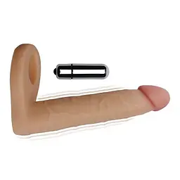 Насадка для подвійного проникнення - The Ultra Soft Double Vibrating 6.25 " - мініатюра 3