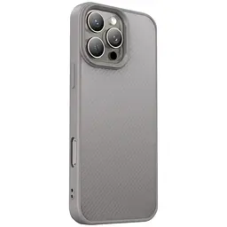TPU чохол Carbon Protective with Magsafe для Apple iPhone 16 Pro Max (6.9) Grey