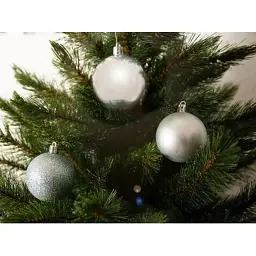 Ялинкова іграшка House Of Seasons H&S 10 шт 6 см Сріблястий (8720362101833) - мініатюра 3