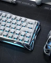 Клавіатура GravaStar Mercury V60 UFO Magnetic Gaming 8K USB-A RGB Silver Frost (GSV60PRO_XTAL_S_SLV) - мініатюра 5