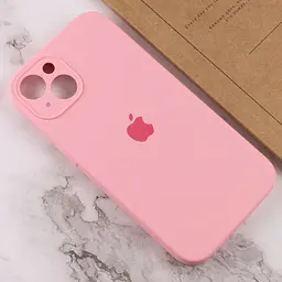 Чохол Silicone Case Full Camera Protective AA Apple iPhone 13 6.1" Розовий / Light pink - мініатюра 4