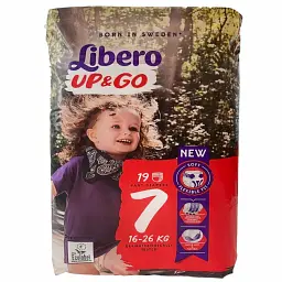 Підгузки-трусики Libero Up&Go 7 (16-26 кг) 19 шт