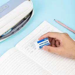 Гумка прямокутна Deli EH222 Uspire 45×22,5×10,5 мм, біла - мініатюра 2