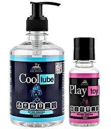 Iнтим-змазка Fresh Heaven охолоджуюча Cool Lube 500ml та для іграшок Play Toy 100ml 