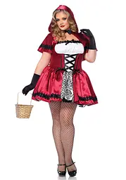 Еротичний костюм Червоної шапочки Leg Avenue Gothic Red Riding Hood, 3XL/4XL - мініатюра 6