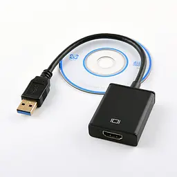 USB 3.0 — HDMI Жіночий HD-адаптер Дисплей AV Інтерфейс Для ПК ТВ Ноутбук - мініатюра 2