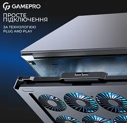 Охолоджувальна підставка для ноутбука до 17,3 дюймів GamePro GPCP-795 RGB 2xUSB 8xfans - мініатюра 13