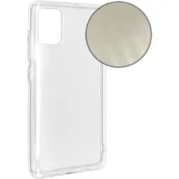 Чохол-накладка Molan Cano Silicone Jelly Glitter Clear Case для Samsung Galaxy A31 (SM-A315) (clear) - мініатюра 2