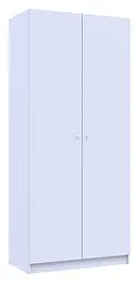Шафа для одягу Doros Promo з полицями Білий 2 ДСП 90х48х204 (42005100)