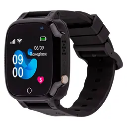 Дитячий смарт-годинник AmiGo GO008 MILKY GPS WIFI (Black) [61000]