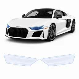 Антигравійна захисна бронеплівка за лекалами для Audi R8 4S 2015-2024 - оптика (фари та ПТФ)