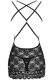 Комплект Obsessive 860-CHE-1 chemise (Чорний, M/L) Obsessive 96544 96917 - мініатюра 4