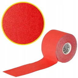 Стрічка кінезіологічна (кінезіо тейп) 4FIZJO 5 см x 5 м 4FJ0541 Red (P-5907739318800) - мініатюра 2