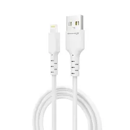 Дата кабель USB 2.0 AM to Lightning 1.0m 2.4A white Grand-X (PL-05W) - мініатюра 2