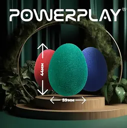 Набір силіконових еспандерів-яйце (тренажер для кисті) PowerPlay PP-4340 Power Grip Set (набір 3 шт) (PP_4340) - мініатюра 10
