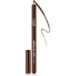 Олівець для очей Maxi Color Metallic Line №6 Коричневий 5 г - мініатюра 3