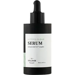 Очищувальна сироватка Village 11 Factory Active Clean Serum з AHA- та BHA-кислотами, для жирної та проблемної шкіри, 50 мл