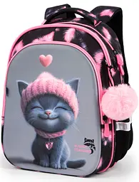 Рюкзак ортопедичний шкільний для дівчинки School Standard 38х30х18 см з Котом для першокласниць (150-28)