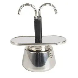 Кавоварка гейзерна Bo-Camp Stainless Steel 2-cups Silver срібляста (2200545) - мініатюра 4