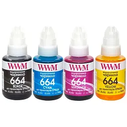 Чорнило WWM Epson L110/L210/L300, 4х140г B/C/M/Y (E664SET4)