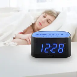 Годинник настільний з радіо Technoline WT465 Black/Blue (WT465 blaue), Чорний - мініатюра 5