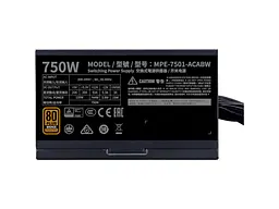 Блок живлення Cooler Master MWE 750 Bronze V2 (MPE-7501-ACABW-BEU) - мініатюра 4