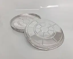 Алюмінієва харчова форма, кругла, 1100 мл, SPТ72G, 100 шт, для запікання, фасування, доставки, кейтерингу та готових страв - мініатюра 2