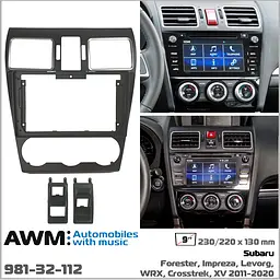 Перехідна рамка Subaru Forester, Impreza, Levorg, WRX, Crosstrek, XV AWM 981-32-112 - мініатюра 9