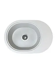 Кухонна мийка Adamant Ovale 610x420x180 old stone 644223, Сірий