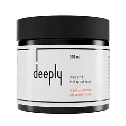 Скраб для шкіри голови deeply scalp scrub with apricot kernel 300 мл