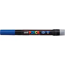 Маркер Uni Posca синій 1-10 мм (PCF-350 BLUE) - мініатюра 2