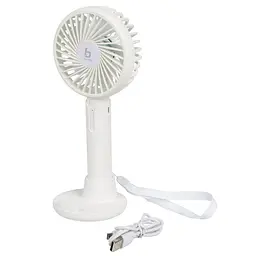 Вентилятор Bo-Camp Portable Fan With Holder White акумуляторний (8520952)