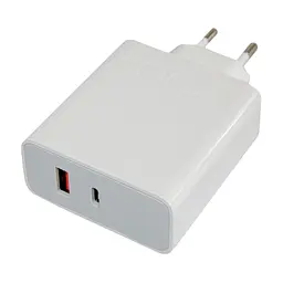Зарядний адаптер 200W Power Adapter Suie, блок живлення з USB-A і USB-C, білий мережевий для телефону