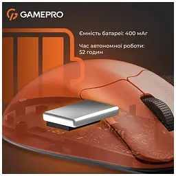 Мишка GamePro Genesis Avenger Wireless/Bluetooth/USB Orange (GM096O) - мініатюра 6
