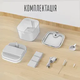 Фонтан для кота Petory 2,2 л з фільтром, Білий - мініатюра 7