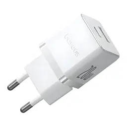 Зарядний пристрій Baseus 1xUSB-C 20 Вт + 1xUSB білий + кабель USB-C — USB-C 60 Вт 1.0 м (P10111608213-01) - мініатюра 5