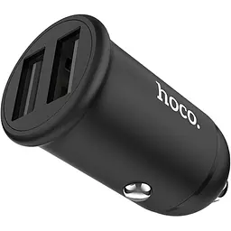 Автомобільний зарядний пристрій Hoco Z30 Car Charger 2USB 3.1A (Black) [69326] - мініатюра 1