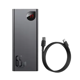 Зовнішній акумулятор Baseus Adaman Metal Digital Display 20000mAh 65W PPIMDA-D01 - мініатюра 3