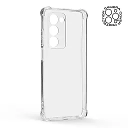 Прозрачный чехол для OPPO A5 4G/A5 5G/A5m 4G с защитой камеры и усиленными бортами, тонкий, силиконовый, бесцветный, ударопрочный, противоударный бампер с закрытой камерой, ArmorStandart (ARM87386) - мініатюра 2