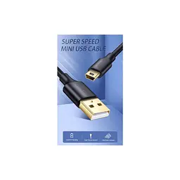 Дата кабель USB 2.0 AM to Mini 5P 1.0m US132 black Ugreen (10355) - мініатюра 2
