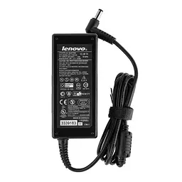 Блок живлення для ноутбука Lenovo 19V 3.42A 65W 5.5*2.5мм 3 hole L-подібний роз'єм чорний (без кабеля!) - мініатюра 2