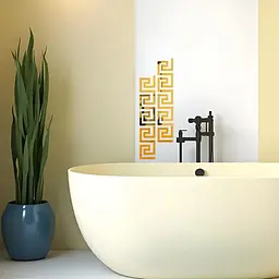 Дзеркальний декор Wall Sticker SW-00002507 акриловий самоклеючий 10 шт. золото - мініатюра 6