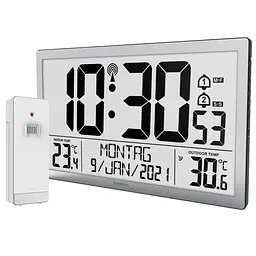 Годинник настінний Technoline WS8113 Silver (WS8113) - мініатюра 1