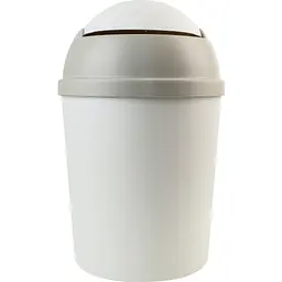 Відро для сміття MBM My Home з кришкою 5 л сіре (BIN-10 5L GRAY) - мініатюра 4