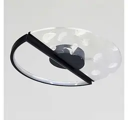 Світлодіодна люстра стельова Artlight 2470/500BK з візерунковим акриловим розсіювачем, 48W - мініатюра 2